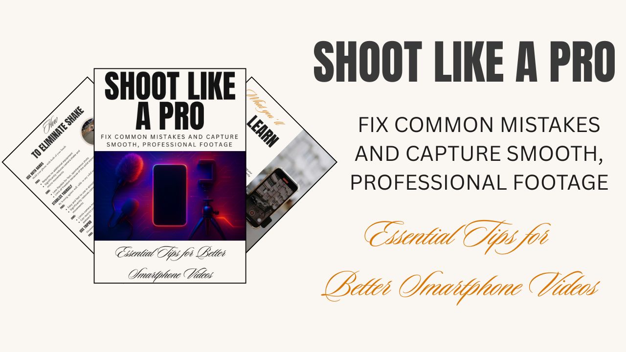 Shoot Like a Pro — Fix common mistakes and capture smooth, professional footage